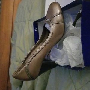 Metallic Pewter High Heels